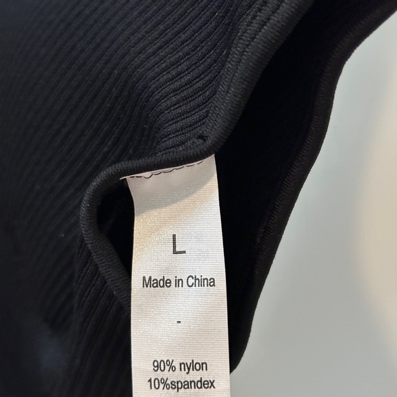 Black Ribbed bodysuit - Picture 2 of 4